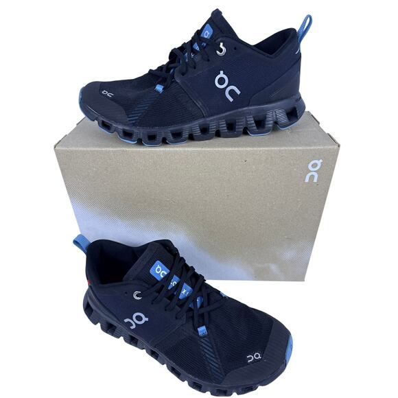 On Cloud X 3 Women's Low-Top Sneakers Black Niagara Size EU38, US W 7 W